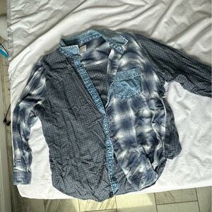 Stitched, Oversized Button Up